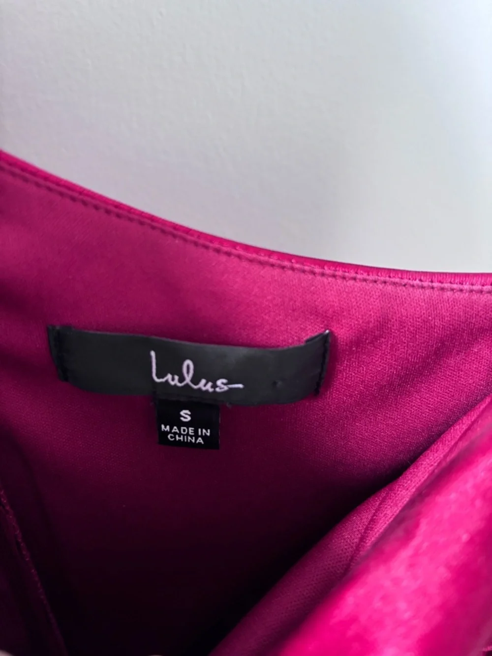 Lulu's Red Satin One-Shoulder Gown - Picture 3 of 3